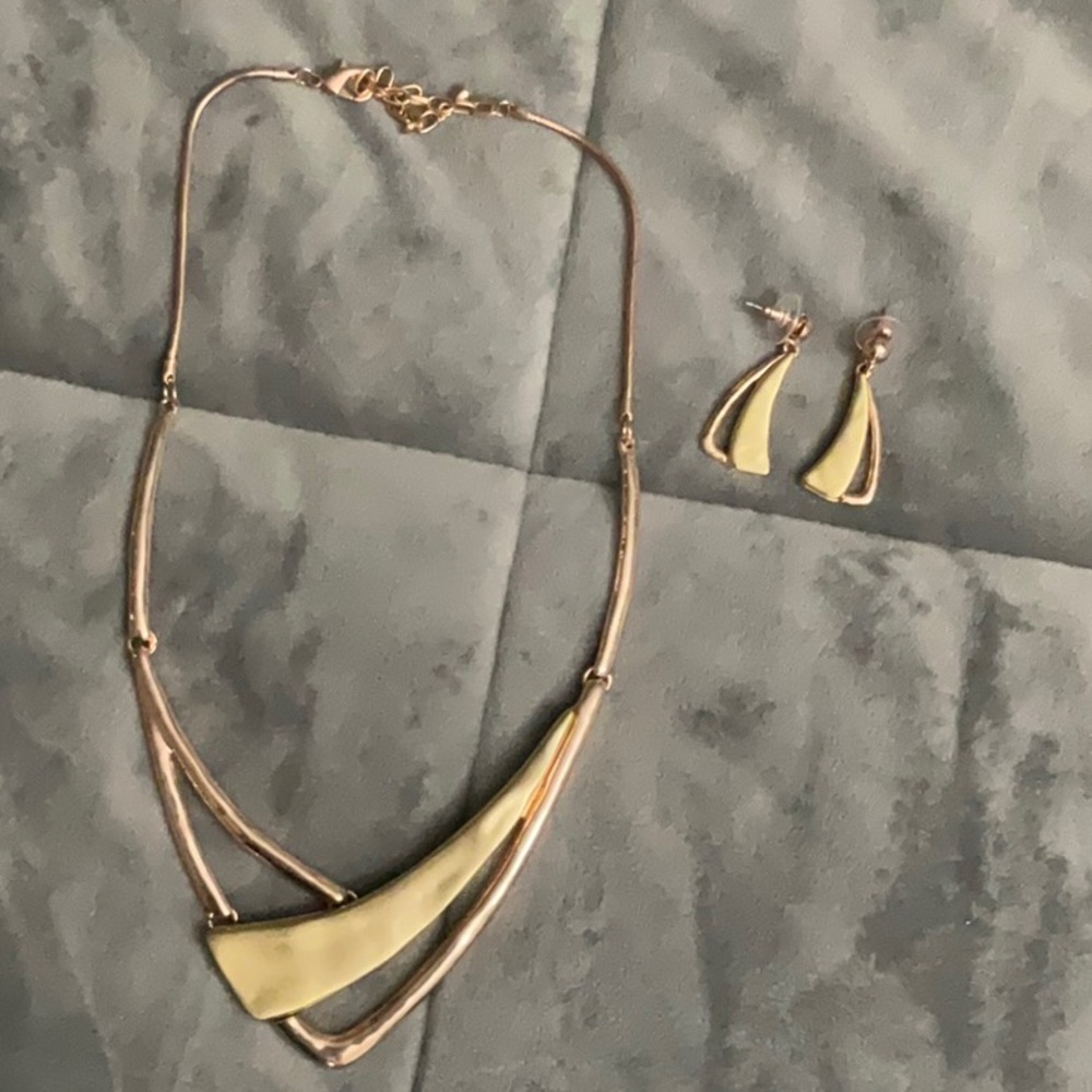 Necklace with matching earrings